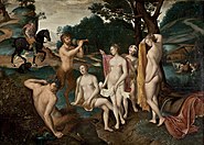 フランソワ・クルーエ『ディアナの水浴』（1559年-1560年頃）サンパウロ美術館所蔵