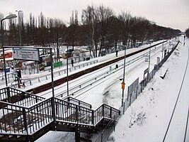Bahnhof Biesdorf im Dezember 2010