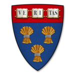 The coat of arms of Harvard Law School which was retired in 2016. Coat of arms (seal, emblem, shield) of Harvard Law School.png