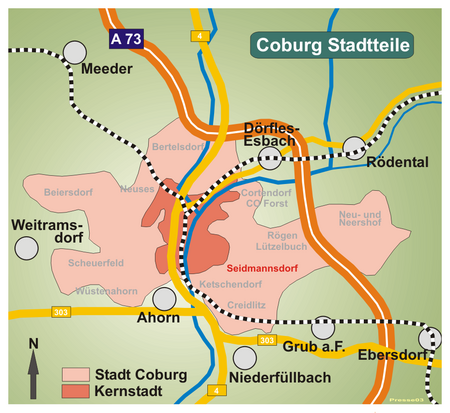 Coburg Stadtteil Seidmannsdorf