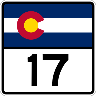 <span class="mw-page-title-main">Colorado State Highway 17</span> State highway in Colorado, United States