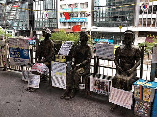 Comfort Women statues Central, Hong Kong