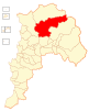 Mapa de la comuna de Cabildo en la Región de Valparaíso