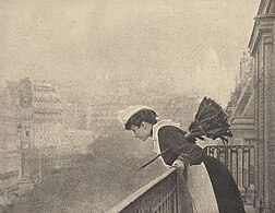 1906 photo of a housemaid in Montmartre, Paris, by Constant Puyo Constant Puyo- Montmartre 1906.jpg