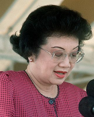 <span class="mw-page-title-main">Corazon Aquino</span> President of the Philippines from 1986 to 1992