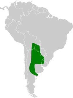 Distribución geográfica del espinero crestudo.