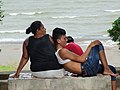 Couple on Lakeshore - Lake Xolotlan - En Route to Leon - Nicaragua (30748899363).jpg