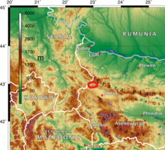 Mapa pasma górskiego