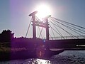 Most w Dźwirzynie w cieniu Słońca
