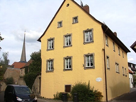 D 6 75 174 240 Pfarrhaus, Volkach Fahr