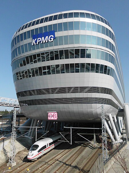 KPMG Europe headquarters in the Squaire building at Frankfurt Airport