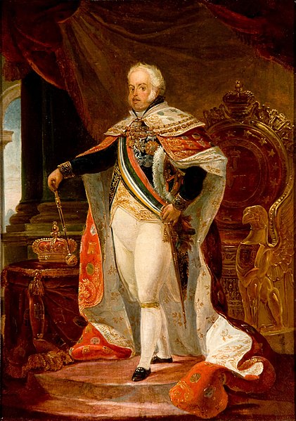 Jean-Baptiste Debret, John VI of Portugal (w/d). Museu Nacional de Belas Artes collection.