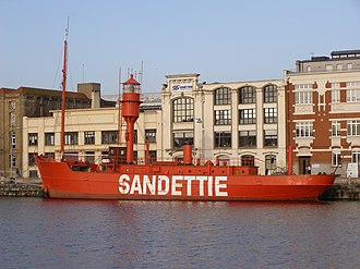 The previous Sandettie light ship in Dunkerque harbour Dunkerque Sandettie 2.jpg