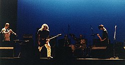 Performing at Teatro de Gil Vicente, Coimbra, Portugal in 1995