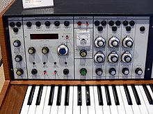 One of the earliest digital sequencers, EMS Synthi Sequencer 256 (1971) EMS at MIM Sequencer.jpg