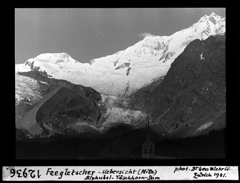 File:ETH-BIB-Feegletscher, Übersicht (Mitte) Alphubel, Täschhorn, Dom-Dia 247-12936.tif