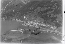 Historisches Luftbild aus 300 m von Walter Mittelholzer von 1922