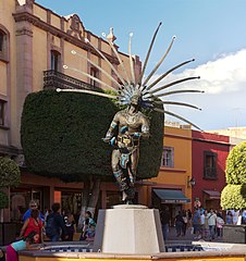 Image 12A statue of a Chichimeca Warrior in the city off Querétaro (from History of Mexico)
