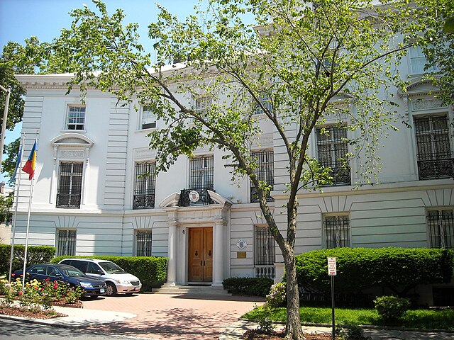 The Embassy of Romania located in Washington, D.C.