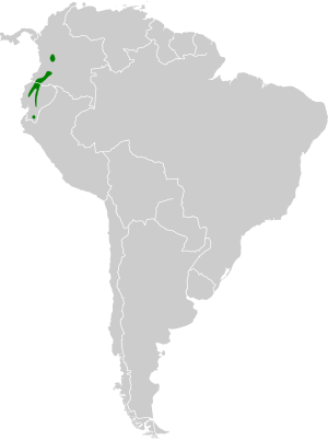 Eriocnemis mosquera map.svg