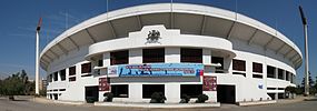 Estadio Nacional in Santiago de Chile, exterior view from the north