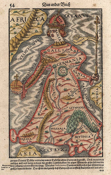 Europa regina, associated with a Habsburg-dominated Europe under Charles V