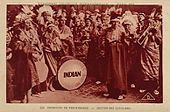«Orkester av rødhuder». Postkort fra l'Exposition Coloniale de Paris, verdensutstillinga i Paris 1931.