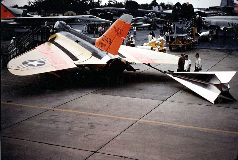 File:F4D-1 with towed target at Andrews AFB 1960.jpg