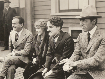 Douglas Fairbanks, Charlie Chaplin, and D.W. Griffith, with whom Mary Pickford founded United Artists in 1919