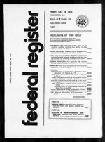 Thumbnail for File:Federal Register 1975-07-18- Vol 40 Iss 139 (IA sim federal-register-find 1975-07-18 40 139).pdf