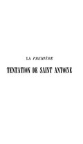 LA PREMIÈRE TENTATION DE SAINT ANTOINE