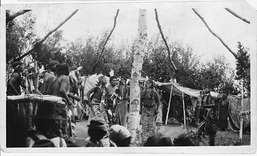 Fort Hall Reservation. Shoshone Indian Sun Dance - NARA - 298649