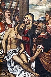 Déposition de la Croix, 1593, Santa Maria Gloriosa dei Frari, Venise.
