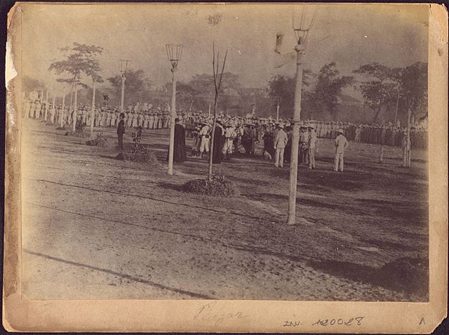 The execution of José Rizal on December 30, 1896