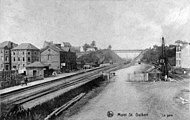 Station Mont-Saint-Guibert omstreeks 1900