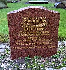 Надгробие Гэвина Гамильтона, Моклин, Восточный Эйршир, Шотландия.jpg