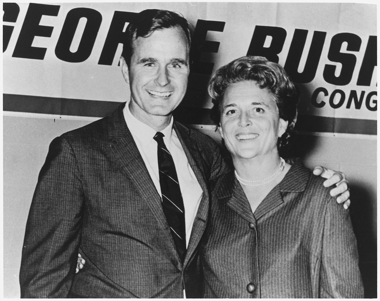 File:George and Barbara Bush in Houston, Texas on the night which George Bush was elected to Congress - NARA - 186373.tif