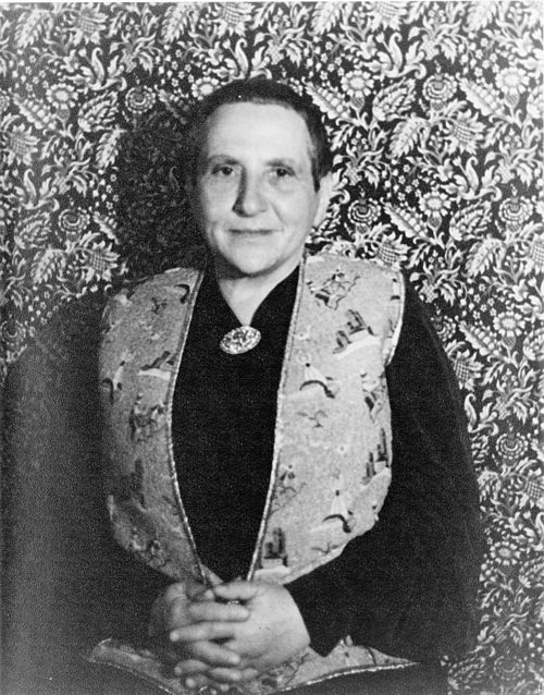 Gertrude Stein in 1934, photograph by Carl Van Vechten