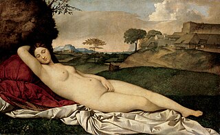 <i>Sleeping Venus</i> (Giorgione) Painting by Giorgione, Gemäldegalerie Alte Meister Dresden