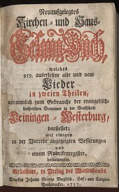 Lutheran songbook, Grünstadt 1757