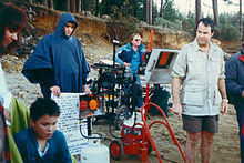 Aykroyd (rechts) am Set von Great Outdoors (1987)