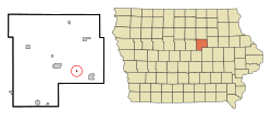 Location of Morrison, Iowa