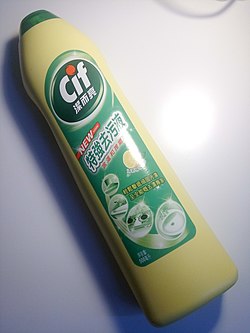 HK Jif Cif household 清潔液 Cream cleanser 香港聯合利華 Unilever 500ml August 2017 Lnv2 front.jpg