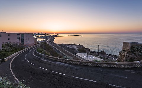 Harbour of Sète at dawn