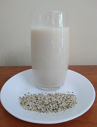 <span class="mw-page-title-main">Hemp milk</span> Beverage made from soaked and ground hemp seeds