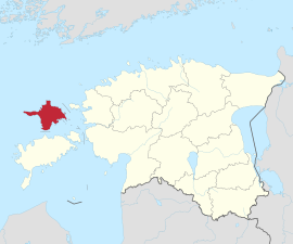 Hiiumaa na mapě Estonska