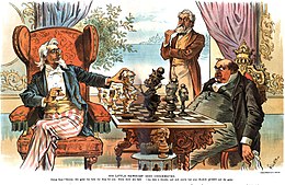 His Little Hawaiian Game Checkmated, 1894 His Little Hawaiian Game Checkmated political cartoon 1894 (retouched).jpg