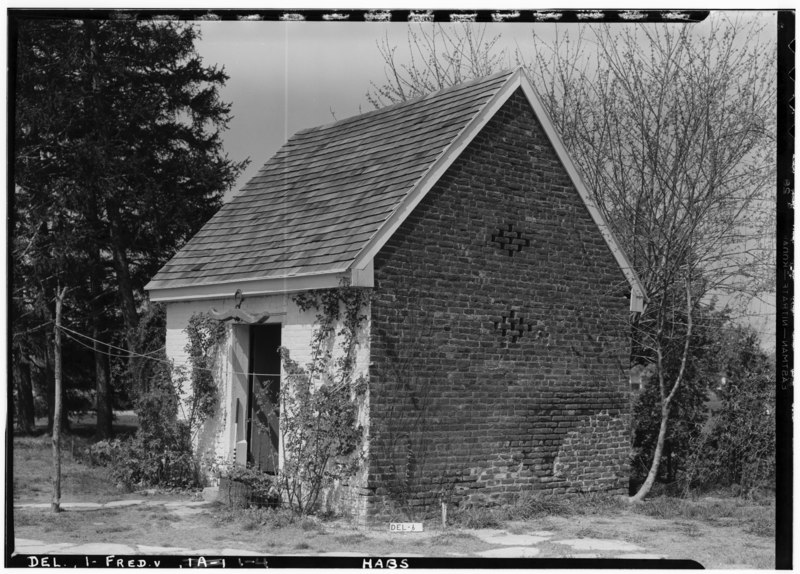 File:Historical American Buildings Survey W. Gould White, Photographer. April 29, 1936 SMOKE HOUSE - Mordington, Canterbury-Milford Road, Frederica, Kent County, DE HABS DEL,1-FRED.V,1-4.tif