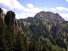 The Hohe Straußberg (1934 m) from the Tegelberg