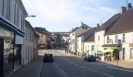 Straat in Champagnole